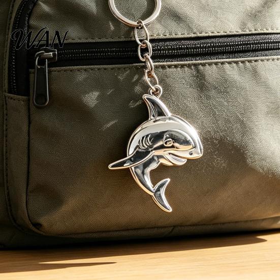Unique Keychain Pendant Shark Lightweight Metal Creative Sea Themed Compact Keychains Bag Charms for Men Women Car Keys Stylish