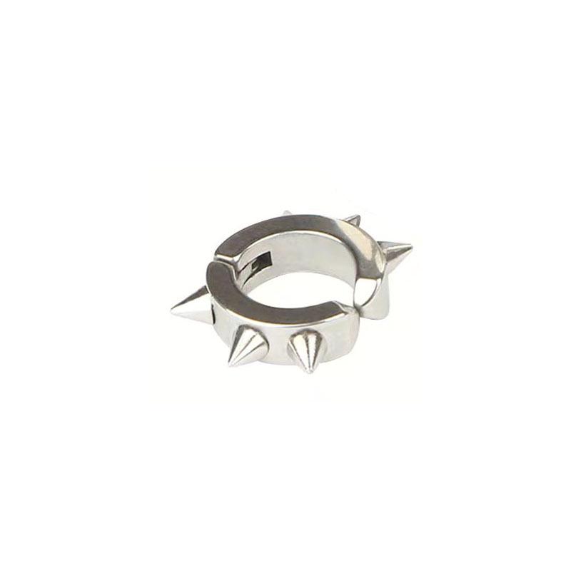 

Трендовые унисекс панк клипсы для ушей из нержавеющей стали с заклепками - гипоаллергенный шеститочечный дизайн