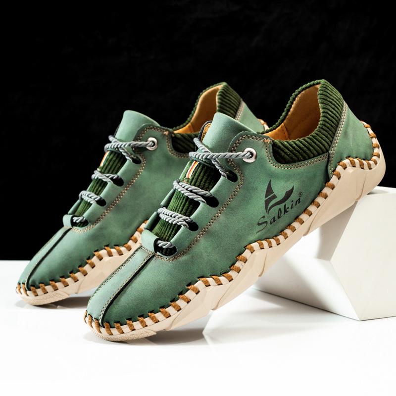 Plus Size 48 Man's Casual Shoes Microfiber Leather Mens Driving Wallking Shoes Loafers Outdoor Sports Sneakers