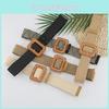 Waist Weave Rope Square Buckle Women Belt Dress Long Shirt Decorative Belts