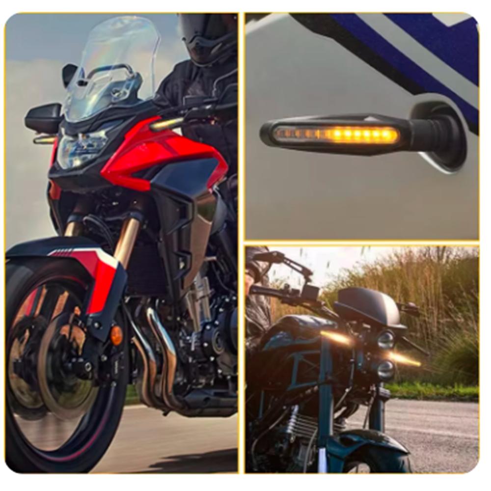 2PCS,24LED,High brightness,Motorcycle Indicators Flowing Turn Signal Lights,Motorbike Turning Indicators Daytime Running Lights Brake Lights