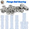 10pcs F693 F695 MF63 MF84 F605 F625 F686 F6802 ZZ Flanged Bearings Bore 2mm 3mm 4mm 5mm 6mm 7mm 8mm 9mm Ball Bearing With Flange