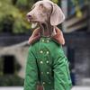 Pet Dog Dog Large Dog Winter Padded Jacket Thickened Warm Green Padded Coat Samo Labrador Golden Feather Padded Coat