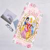 1pc Princess6 Beach Towel with Custom Name, Beach/Swimming/Bath/Picnic/Camping Towel, Suitable for Seaside Beaches