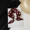 Summer High-grade Magnetic Suction Small Silk Scarf Versatile Anti-sun Scarf Satin Silk Scarf Long Strip Foreign-style Butterfly Scarf Female