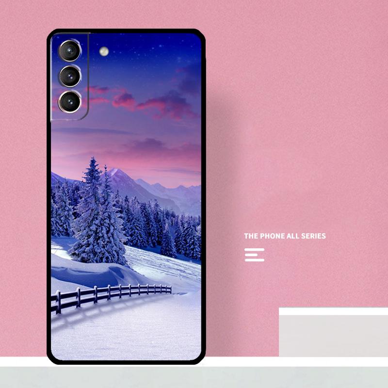 Landscape Winter Light Snow Phone Case For Samsung Galaxy S26 S25 S24 S20 S21 S22 S23 Ultra S10 Plus S25 FE Cover Coque