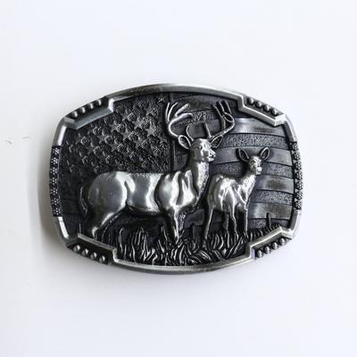 Zink Western Denim Gürtelschnalle Kuhschädel Kutsche Große Plakettenschnalle Retro Vintage Gürtelschnallenkopf