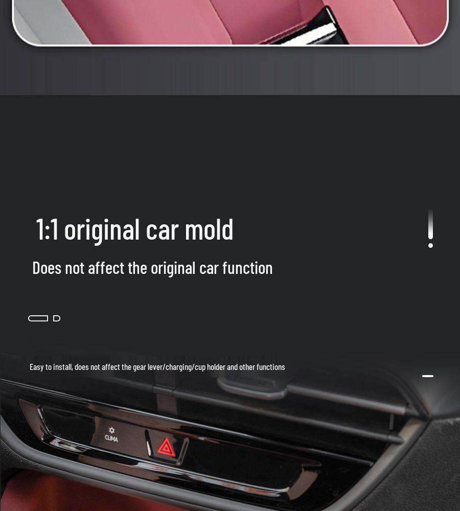 VW Lamando '22-'25 Console Cup Holder Coaster & Gear Shift Panel Cover - Interior Mod Accessories