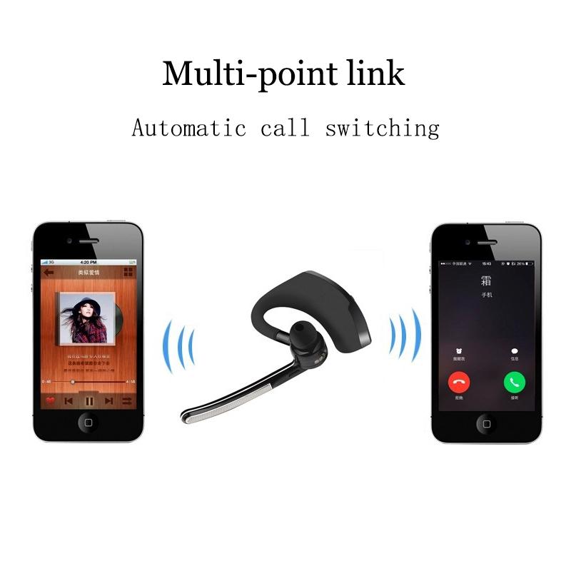 V8 Wireless Earphone, Business Handsfree Call Headphone, Noise Reduction Driving Sports Earbud With