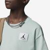 Jordan Solid Color Logo Loose Fit Crew Neck Short Sleeve T-Shirt Kids Tops Frosted-Light-Green FQ0772-321