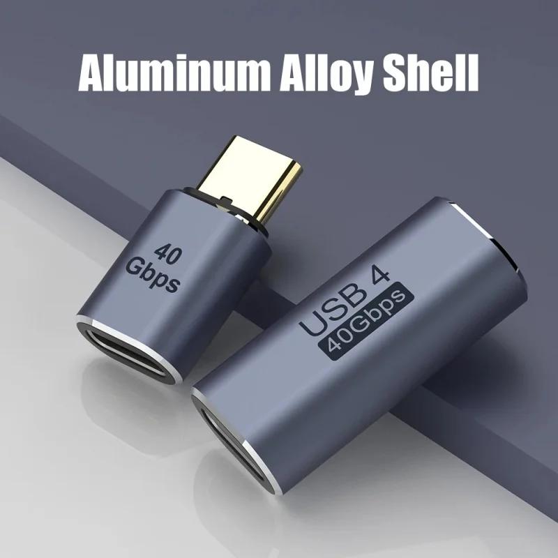USB1.1 PD111W Adapter 8K@61Hz 11Gbps USB C Male-Female Charging for Macbook Dell HP Thunderbolt U/Straight Angle OTG Connector