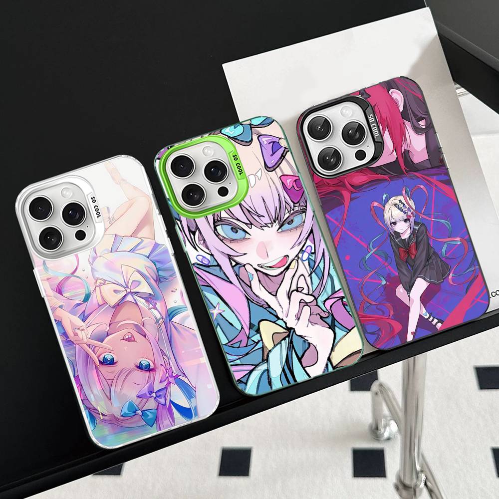 Anime Needy Streamer Overload Phone Cover For IPhone 16 15 14 13 12 11 17 Pro Max Plus Color Silver Shell
