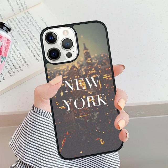 World City Travel New York Phone Case For iPhone 17 Air 16 15 14 plus 12 13 Pro max Bumper Shell Cover coque
