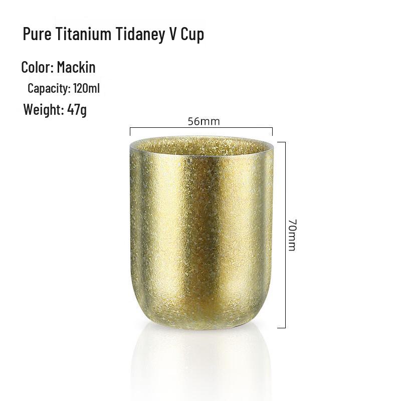 MINGHUI Double-Layer Pure Titanium Mug
