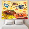 Anpanman Print Tapestry, Backdrop, Easy Setup, Ideal for Bedroom, Office & Living Room, with Aesthetic Wall Hanging Decor.