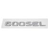 ABS Kofferraum Heck Logo Plakette Emblem Aufkleber für Mercedes Benz S-Klasse W126 W140 W220 W221 W222 300SEL 500SEL 560SEL 600SEL AT1