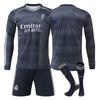 Maglie da Calcio a Manica Lunga Maglie Casa e Trasferta Real Madrid Adulti Bambini