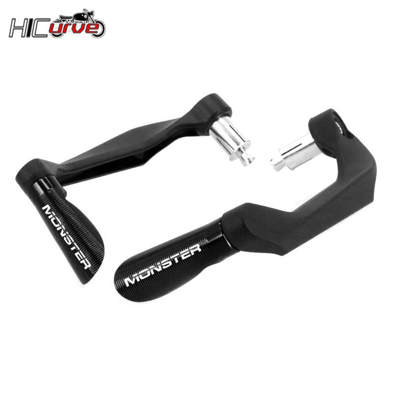 Motorcycle CNC Handlebar Grips Guard Brake Clutch Levers Guard Protector For Monster 696 821 695 797 1200 1200S 1100 1100S