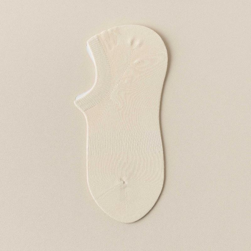 5 Pairs of Women's Summer Thin Cotton Non Slip Absorbent Breathable Invisible Shallow Mouth Sports Socks