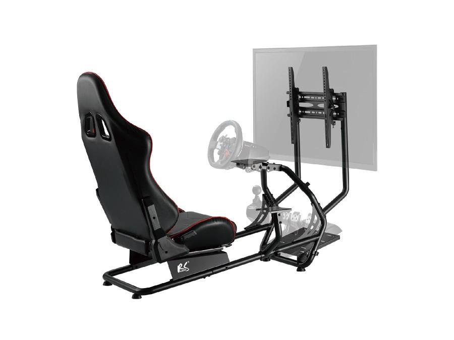 Suporte com assento para volante de corrida