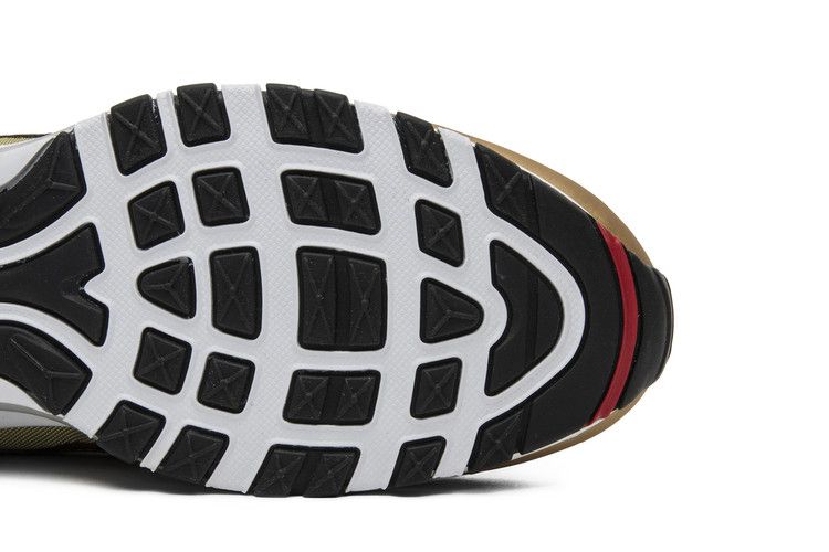 Men's Sneakers Nike Air Max 97 Metallic Gold (2017/2018) Metallic Gold/Varsity Red-White-Back