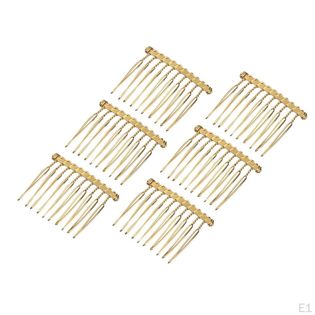 Fancy DIY Metal Wire Hair Clip Combs Bridal Wedding Veil for Women