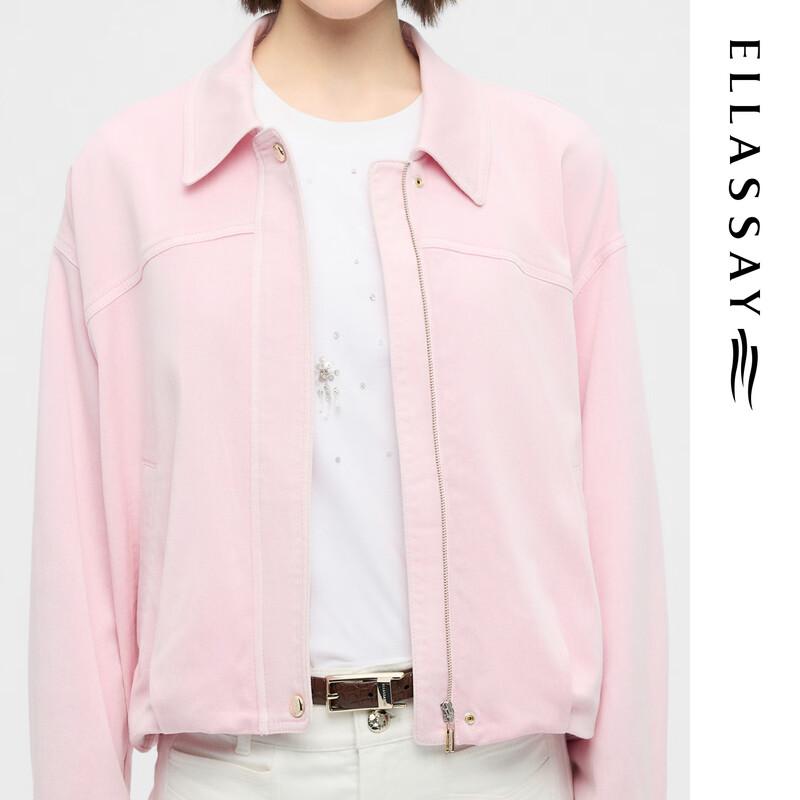 ELLASSAY Women's Lyocell Denim Lapel Jacket
