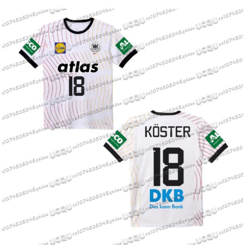 

Немецкая Новая Гандбольная Джерси Футболка Быстросохнущая Дышащая Спортивная Одежда С Коротким Рукавом Мужская и Детская Уличная Фитнес Повседневный Топ XL