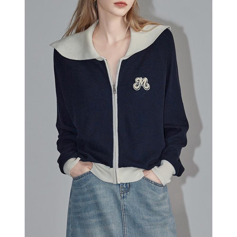 Demana Women's French Style Lapel Knit Cardigan