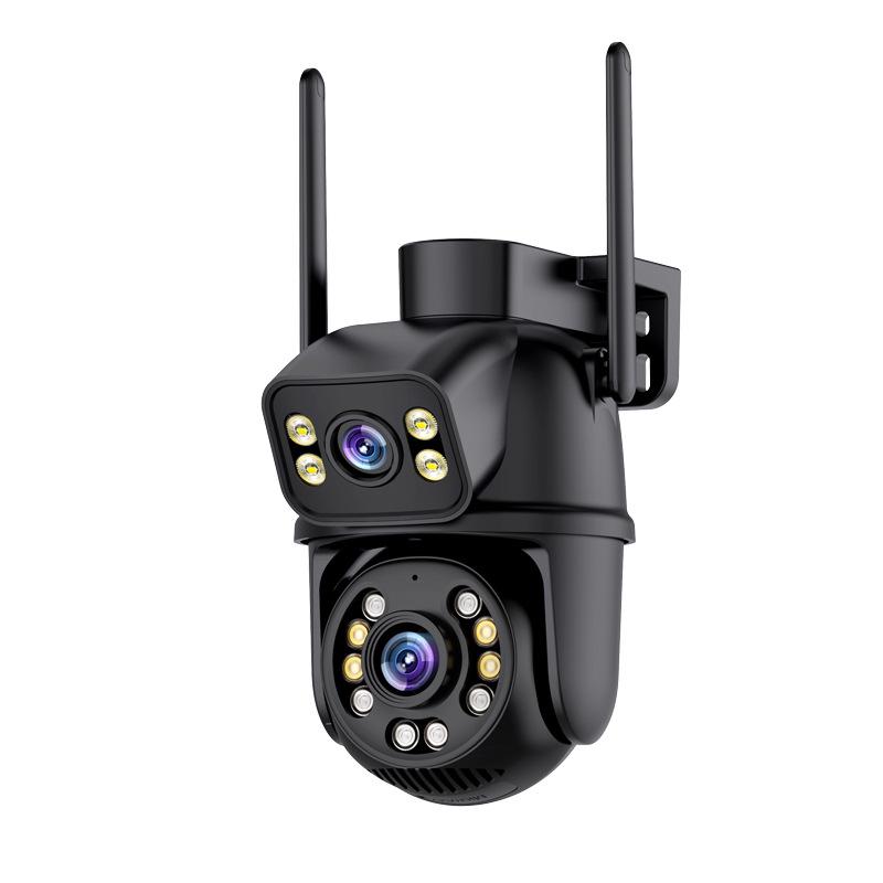 Dual-Lens Night Vision Wireless HD Camera: 360° Indoor/Outdoor WiFi Monitor