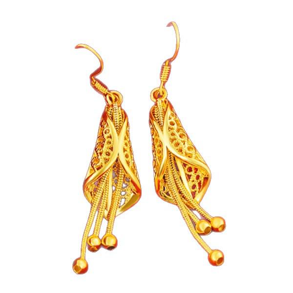 Elegant Ethnic Cicada Wing Tassel Earrings: Retro Smooth Hoops, Versatile Ornament, Ideal Small Gift for Mom