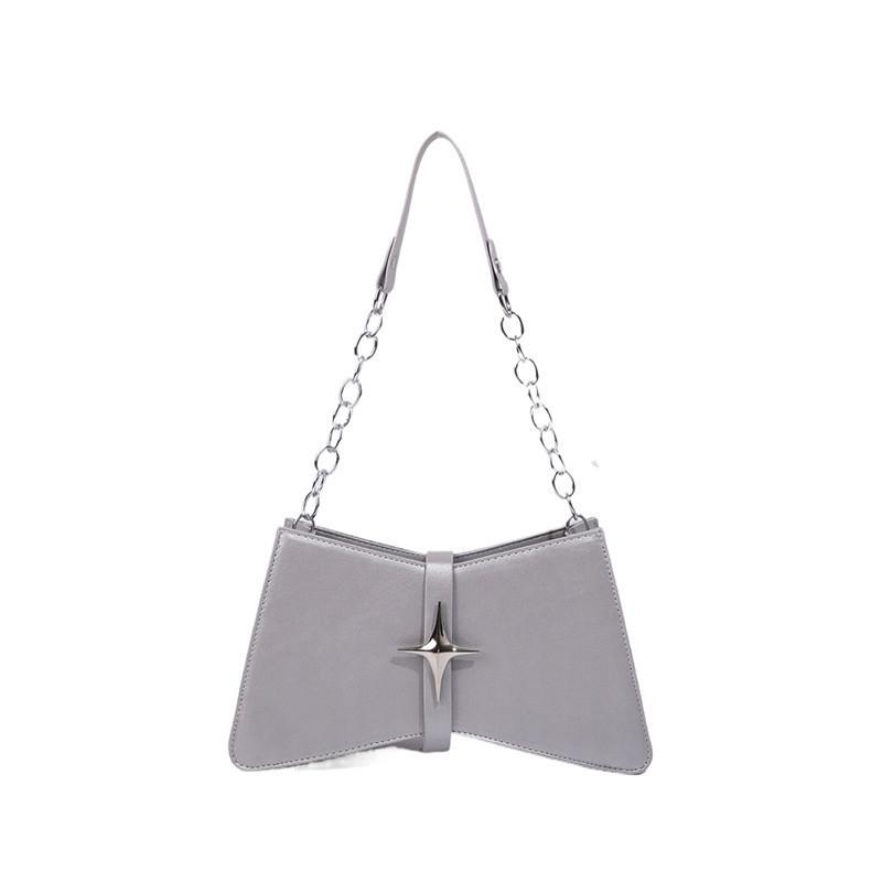 Fashionable Pu Leather Shoulder Bag With Chain Strap