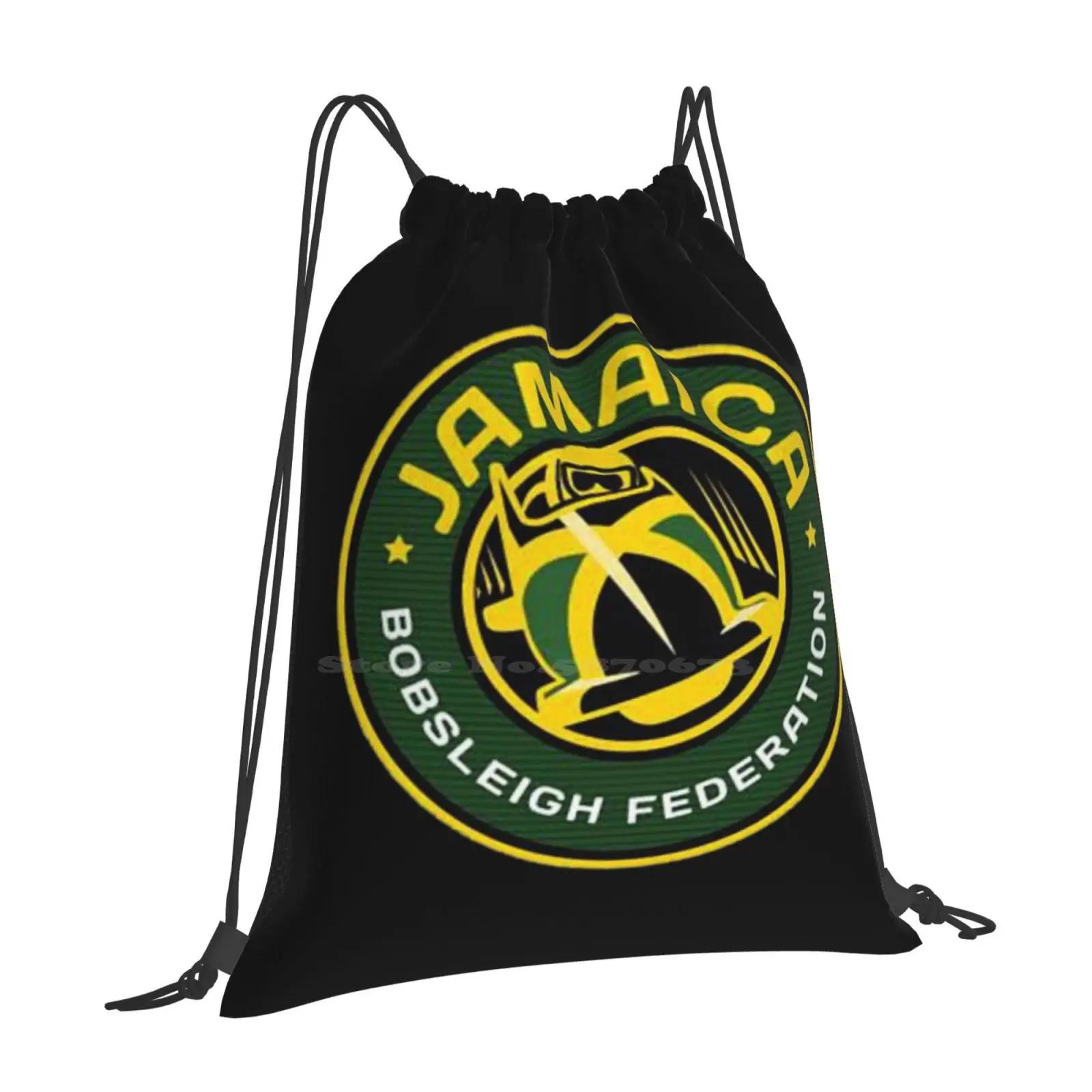 Копия Jamaican Bobsled Team Подросток Студент Колледжа Рюкзак Дизайн Узора Сумки Jamaican Bobsled Team Jamaican Bobsled Team OneSize