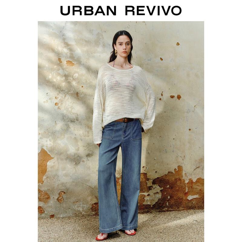 

Женский повседневный свитер крупной вязки свободного кроя UR M