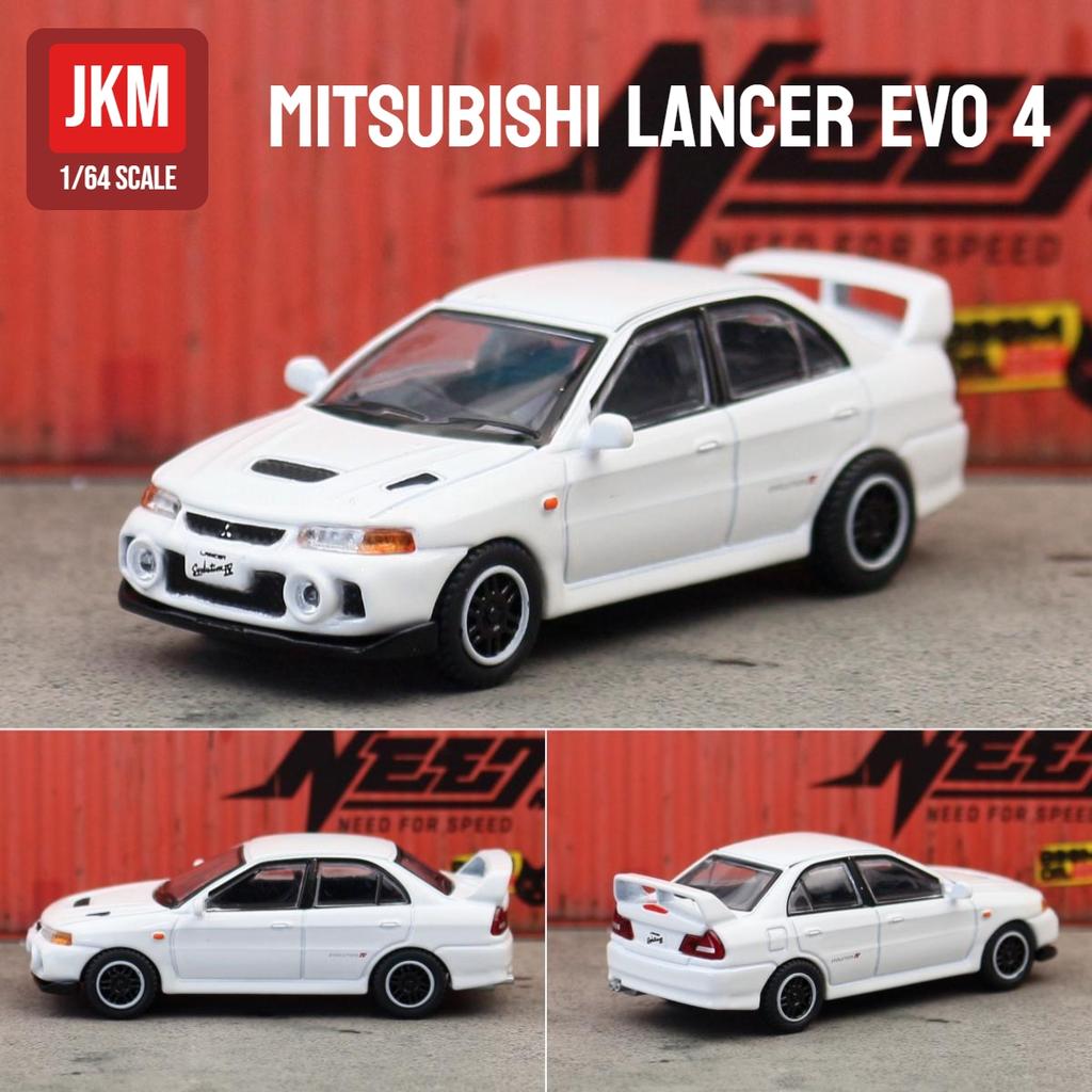 1/64 Mitsubishi Lancer Evolution EVO Familie JDM Initial D Spielzeugauto Modell JKM 1:64 Kostenlose Räder Druckguss Metalllegierung Sammlung Geschenk
