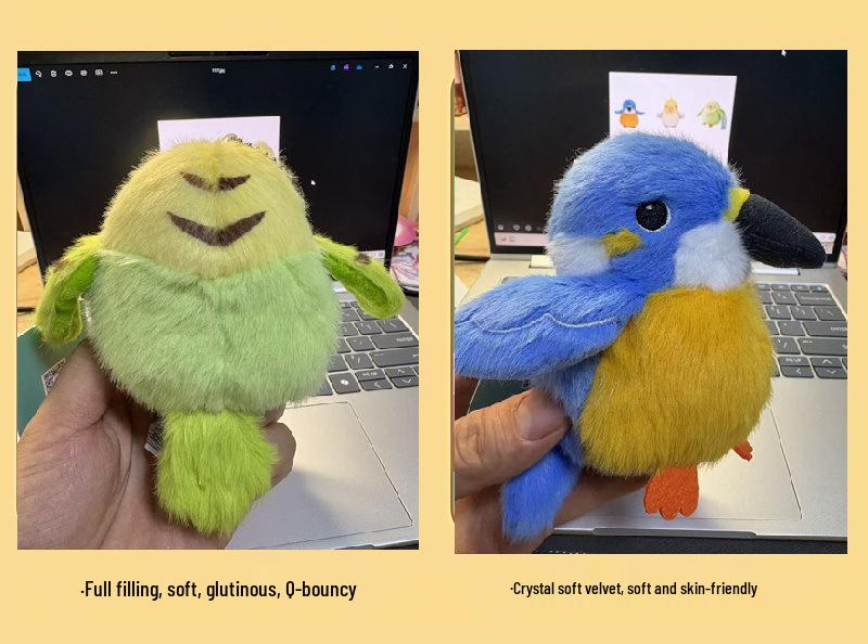 Flying Birds Plush Series: Cute Cartoon Parrot Figurines, Plush Toys, Pendants & Ornaments - Ideal Birthday Gifts