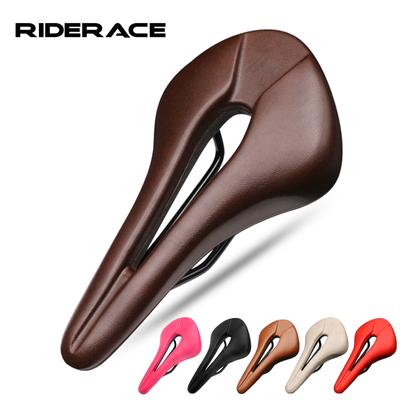 Sella per bicicletta traspirante design cavo in pelle PU morbida e confortevole sella MTB mountain road bike cuscino monoblocco parti per ciclismo