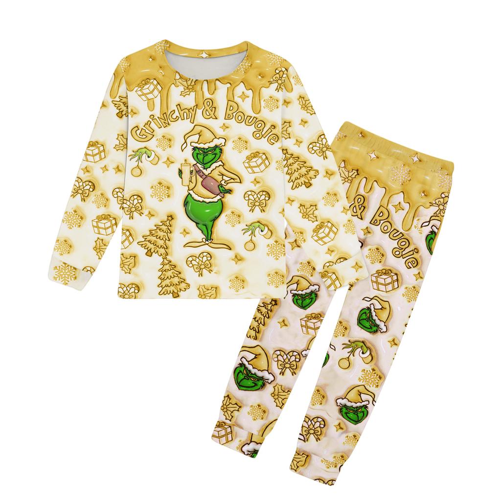 Girls Pants Set Kids Tee Shirt 2PCS Long Sleeve Cartoon Clothing Outfit