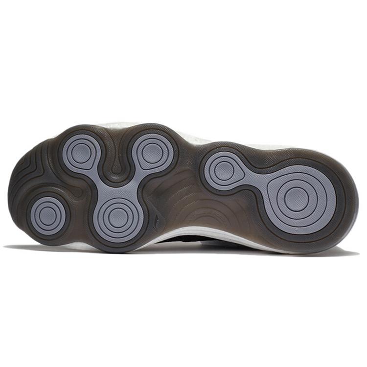 Li Ning Wujie 3 Amortecimento Antiderrapante Resistente à Abrasão Cano Baixo Calçados Casuais Masculino Preto Cinza AFVS003-3