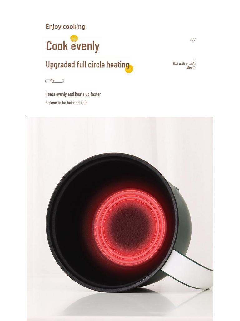 Kompaktní multifunkční elektrický sporák: Mini vařič na nudle, nepřilnavá pánev, malý horký hrnec