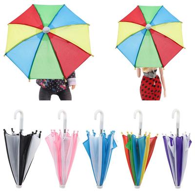 House Supplies Colorful Doll Umbrella Mini Rain Gear Dollhouse Accessories Color Matching Patch