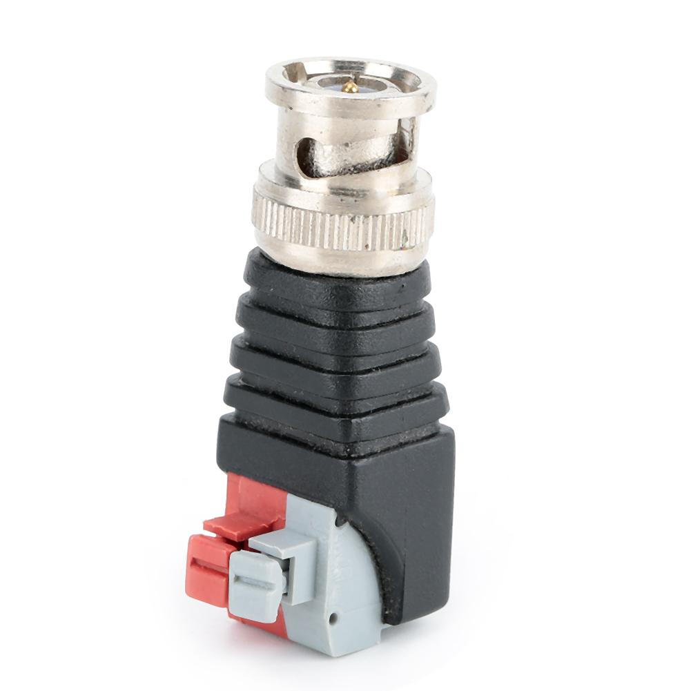 20Pcs Video Surveillance Male BNC Connector Adapter Plug Jack for CCTV Camera
