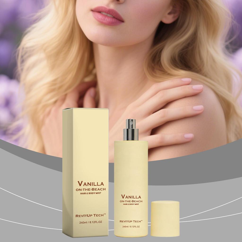 Vanilla Beach Scented Spray, Fresh & Elegant, Long Lasting Fragrance, Portable