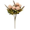 Artificial Flower Ball 5 Head Realistic UV Resistant Fake Chrysanthemums
