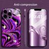 Sparkly Purple Marble Swirl for Coque Iphone for Iphone 17 Case Fashion Case Fundas Glass for iPhone 17 16 15 14 13 Pm Pro Plus