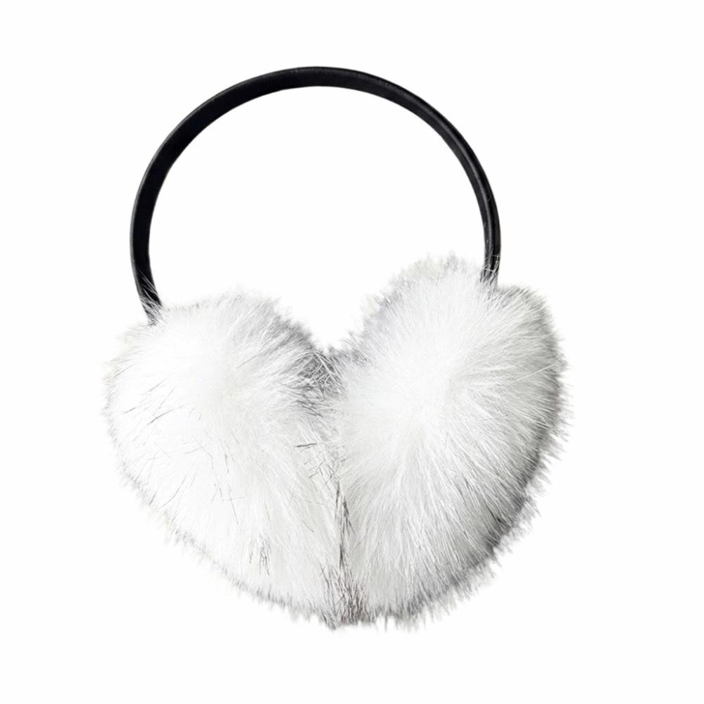Solid Color Winter Earmuffs Ear Cap Ear Mask Cute Faux Fur Plush Earmuffs  Men