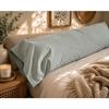 Perrine Cotton Percale Bolster Case 43 X 185 Cm Celadon Green