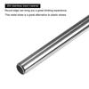 uxcell Reusable Metal Straws, Stainless Steel, Large, 215mm Long, for Cold Drinks, Cocktails, Coffee, Iced Tea, Milk, and Juice, Silver, 4-Pack