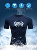 Graffiti Letter Print Men's Compressed Shirt Exercise Exercise Quick-drying Tight Fitness T-shirt