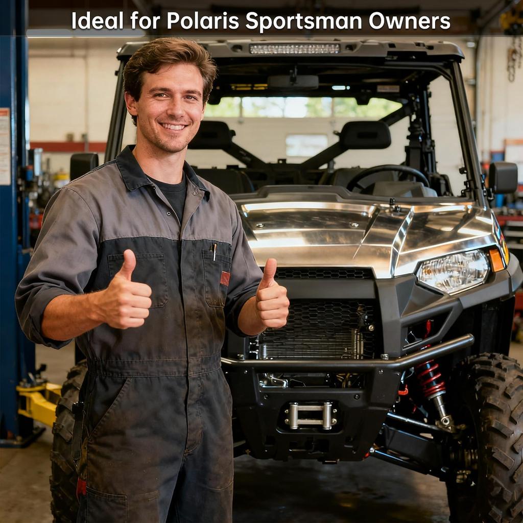 Control Arm Bushing Kit (8 Lower + 20 A-Arm) Compatible With 1996-2018 Polaris Sportsman 335/400/450/500/570/800/ETX Replaces 5439270/5438895/5436972